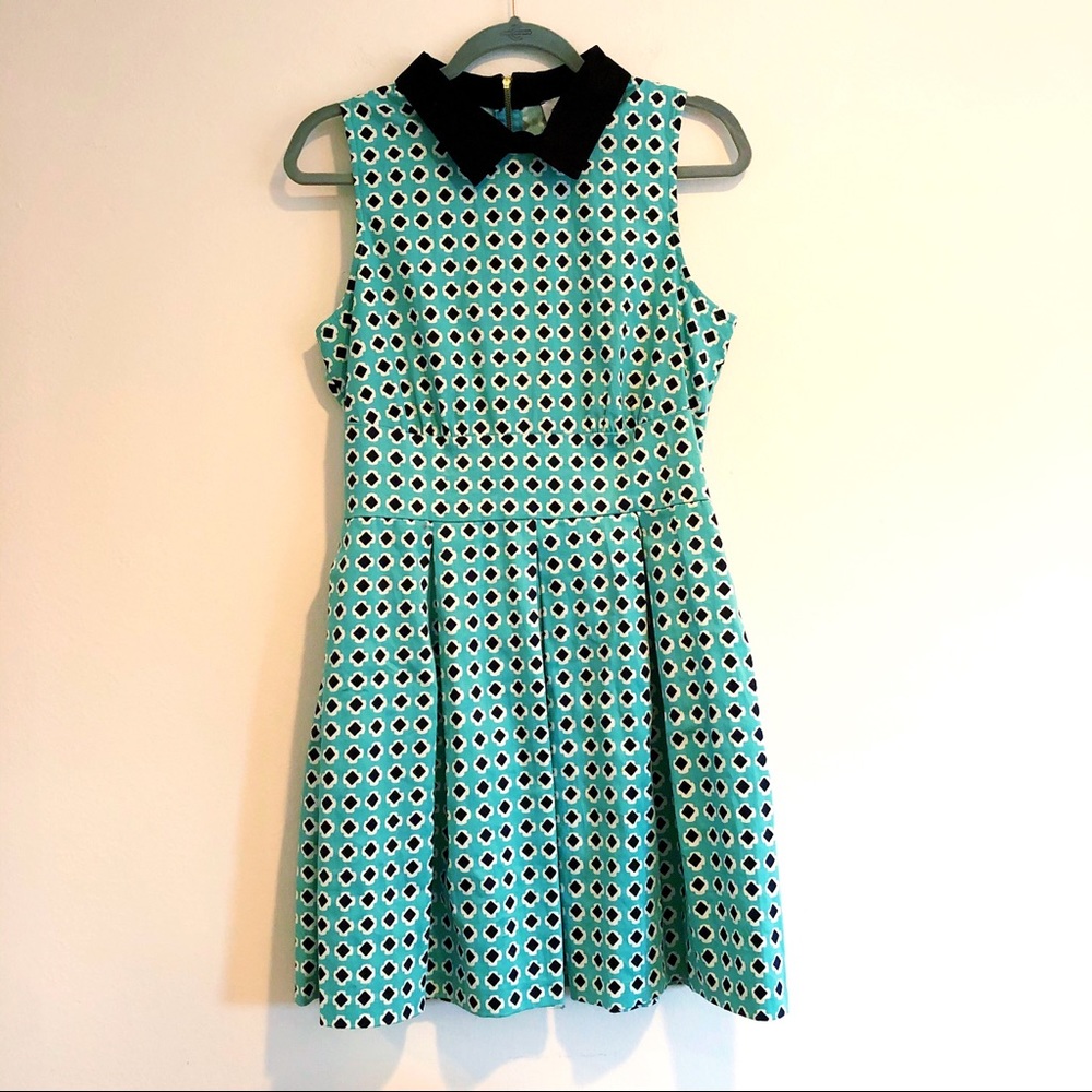 Closet London | graphic print dress with collar